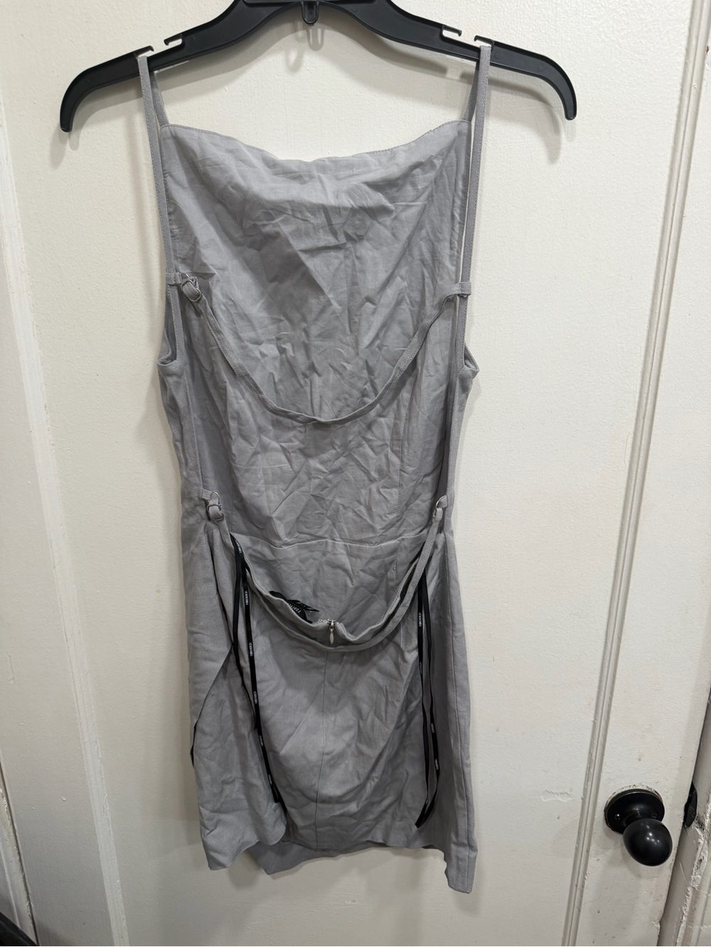 ❤️💜 5 for $20! Forever 21 Backless Light Gray Spaghetti Strap Mini Dress